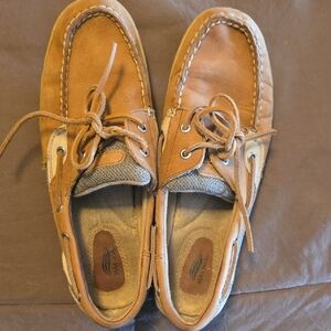 Womems Brown Leather Boat Shoes - Unbranded